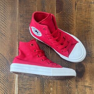 Converse Red High-Top Kids Sneakers Shoes Toddler Boy Girl Size 11 Unisex